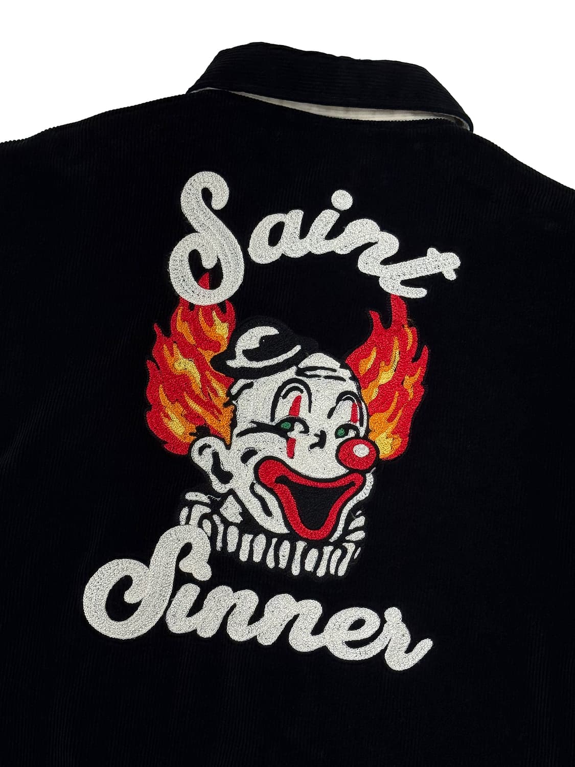 세인트 마이클 시너 서커스 코듀로이 테디 자켓 블랙 상품이미지5