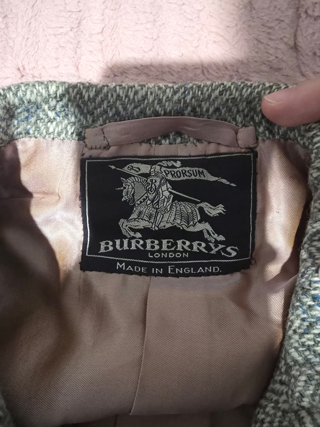 4-50s 버버리 트위드 발마칸 코트 상품이미지7