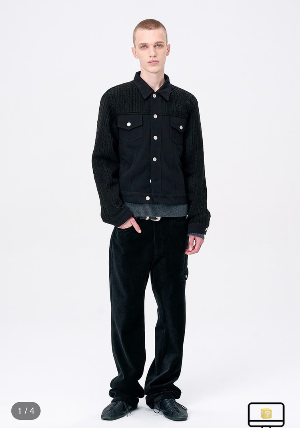 애니타임로릭 Zinnia Mix Jacket (Black) 상품이미지4