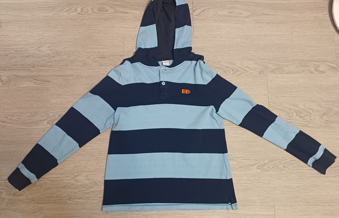 엔조블루스 퍼키 스트라이프 후디 Lst Navy 상품이미지1