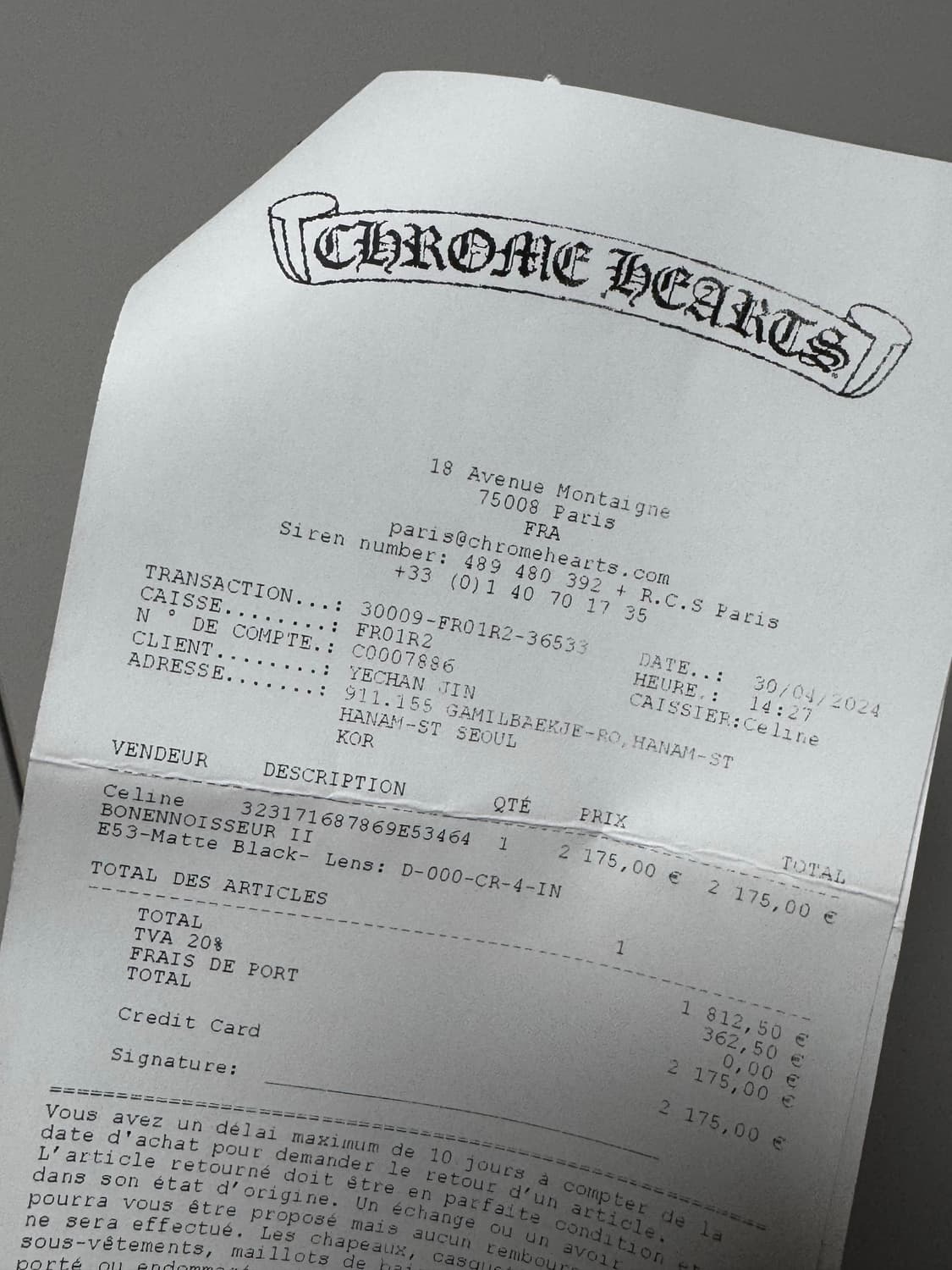 크롬하츠 Bonennoisseur 보넨노이슈어 2 블랙 브러쉬드 실버 상품이미지6