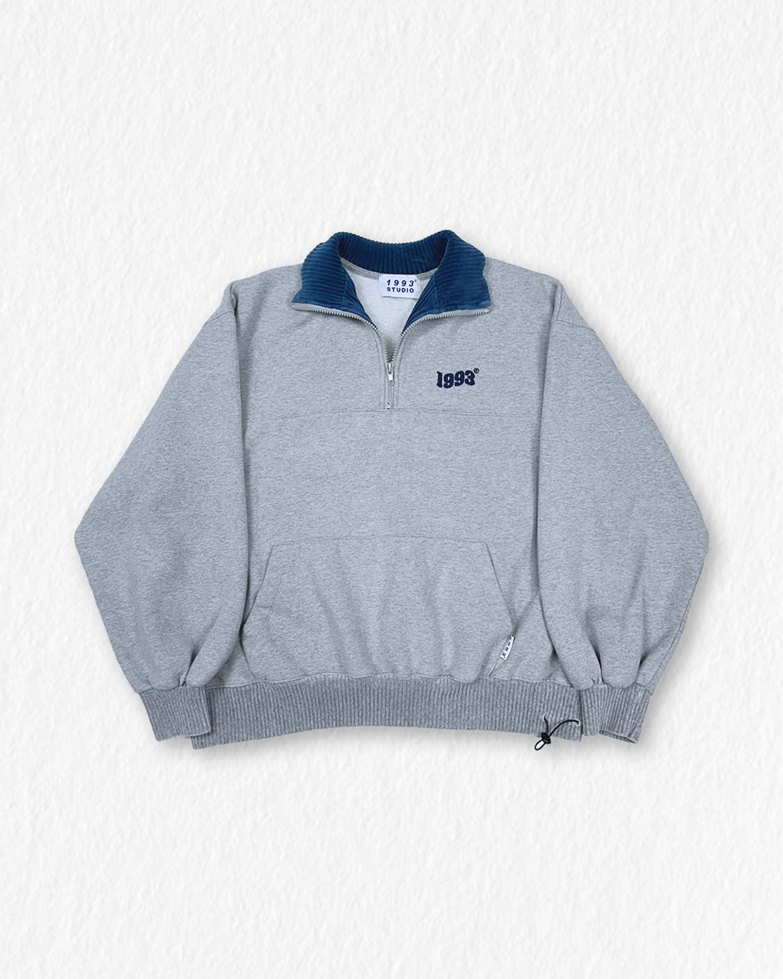 1993스튜디오 반집업 기모 맨투맨 상품이미지1