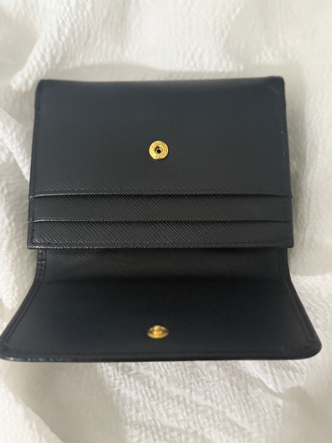 프라다 정품 중지갑 블랙 풀박스 상품이미지4