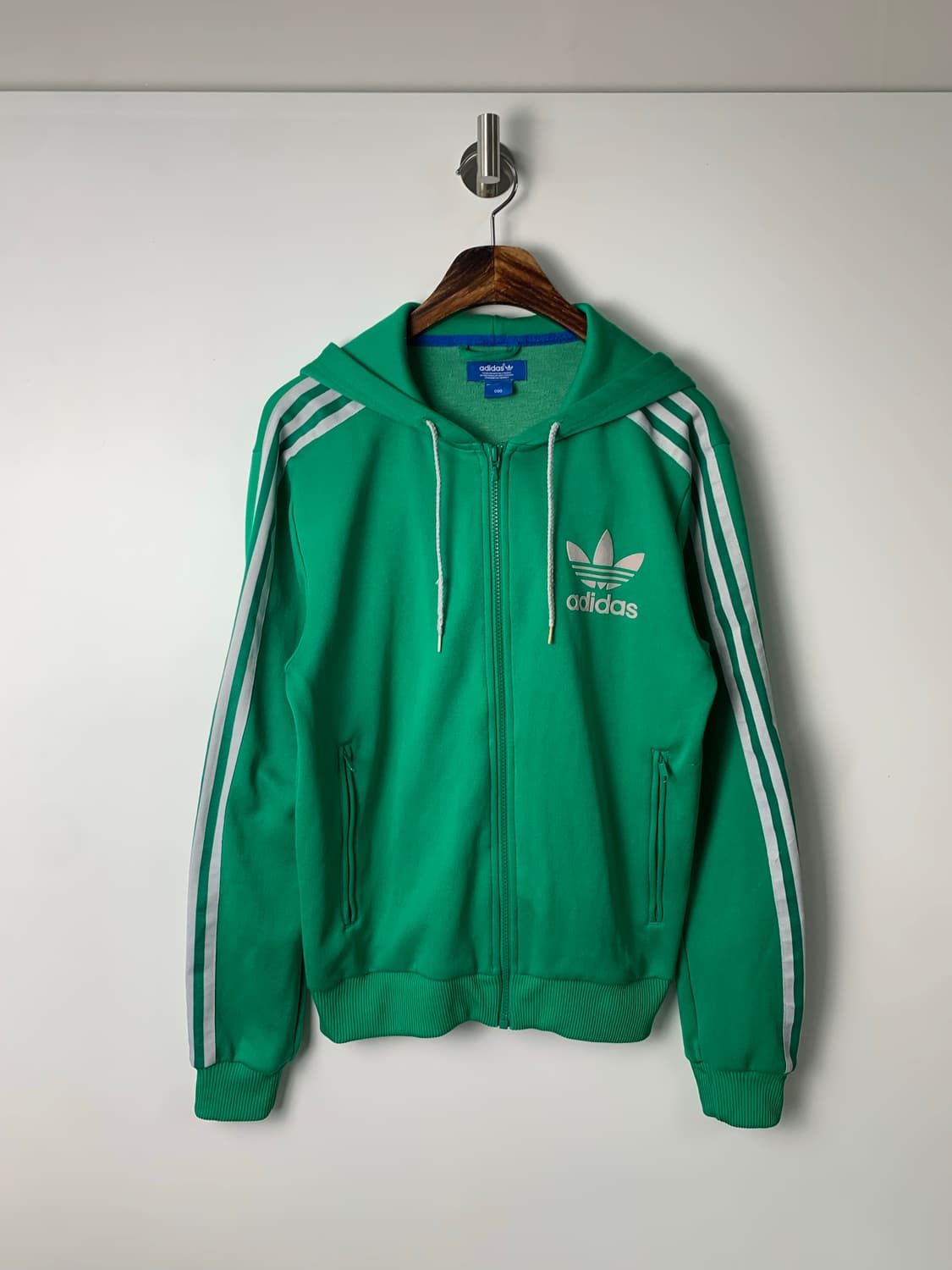 아디다스 그린 플락 트랙 후드 져지 상품이미지2