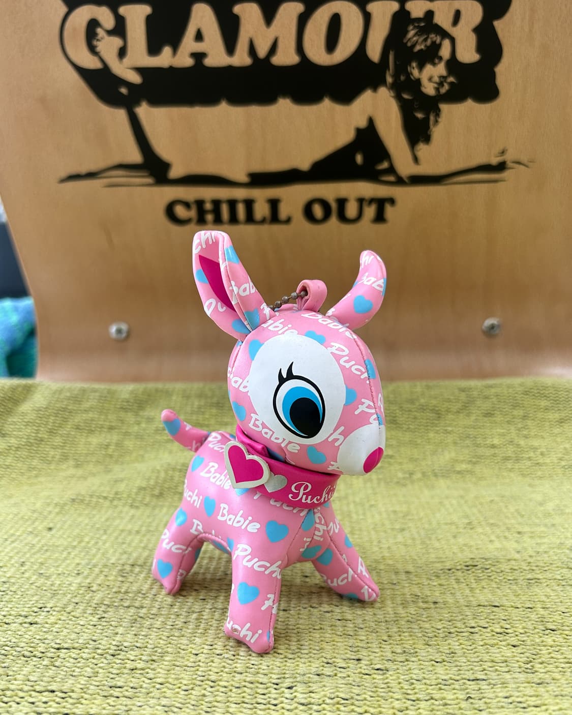 푸치 바비에 - 핑크 로고 / 일본 빈티지 인형 키체인 키링 상품이미지2