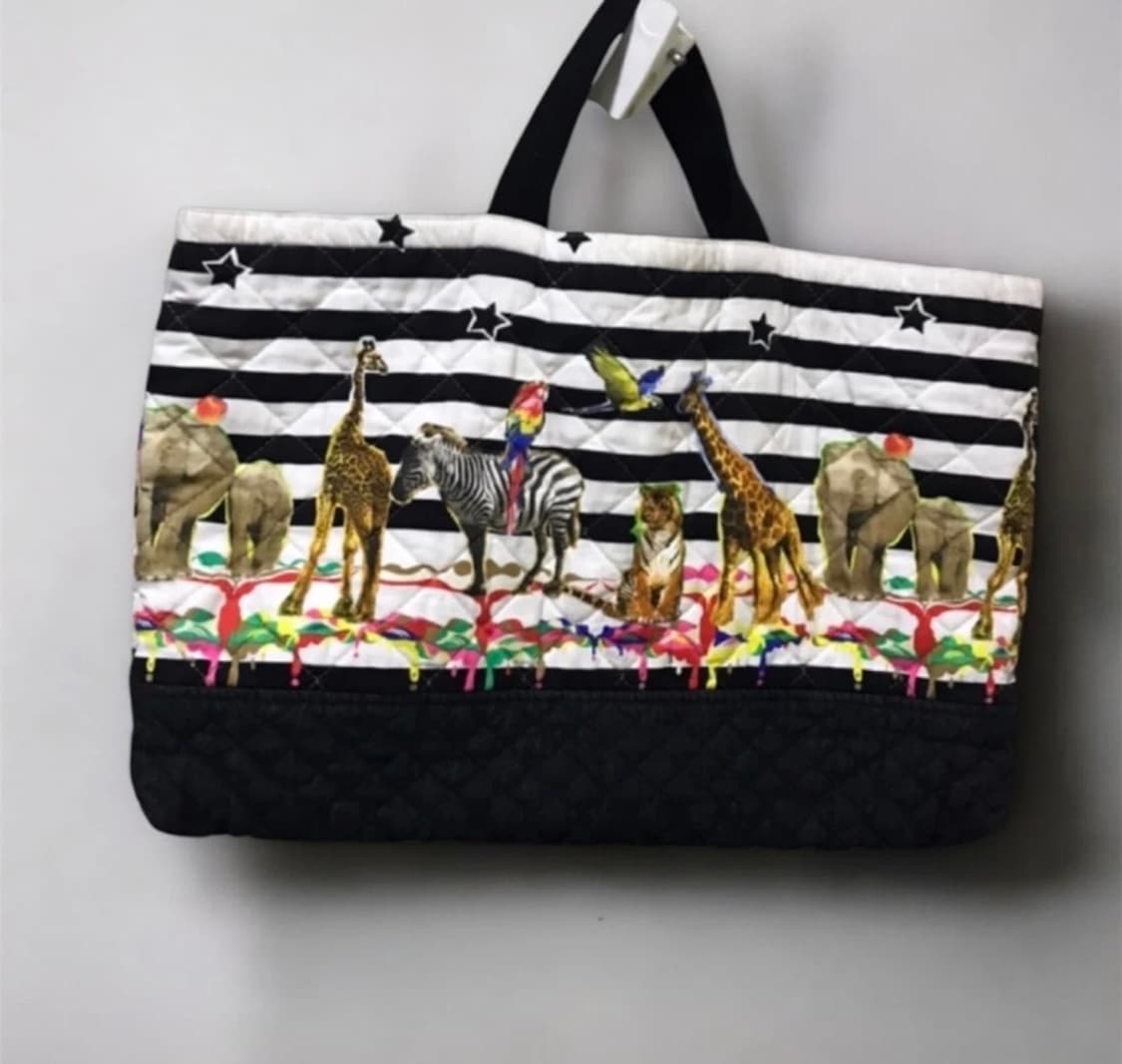 동물 프린팅 코튼토트백 상품이미지1