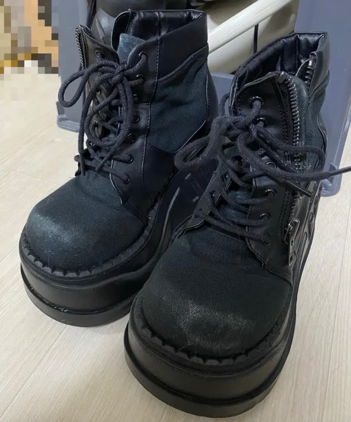 데모니아 스톰프 하이 245~50 펑크룩 고스펑크 락시크 상품이미지1