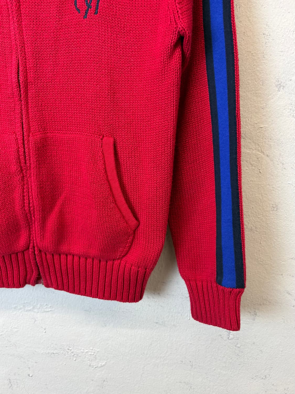 폴로랄프로렌 치프키프 빅포니 보이즈 니트 집업 레드 상품이미지3