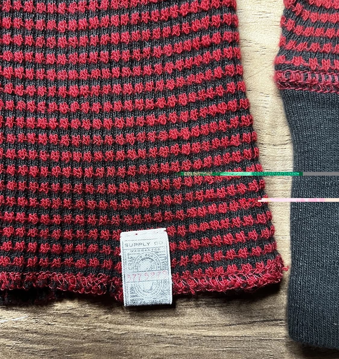 더블 알엘 와플 니트 써멀 티셔츠 상품이미지5