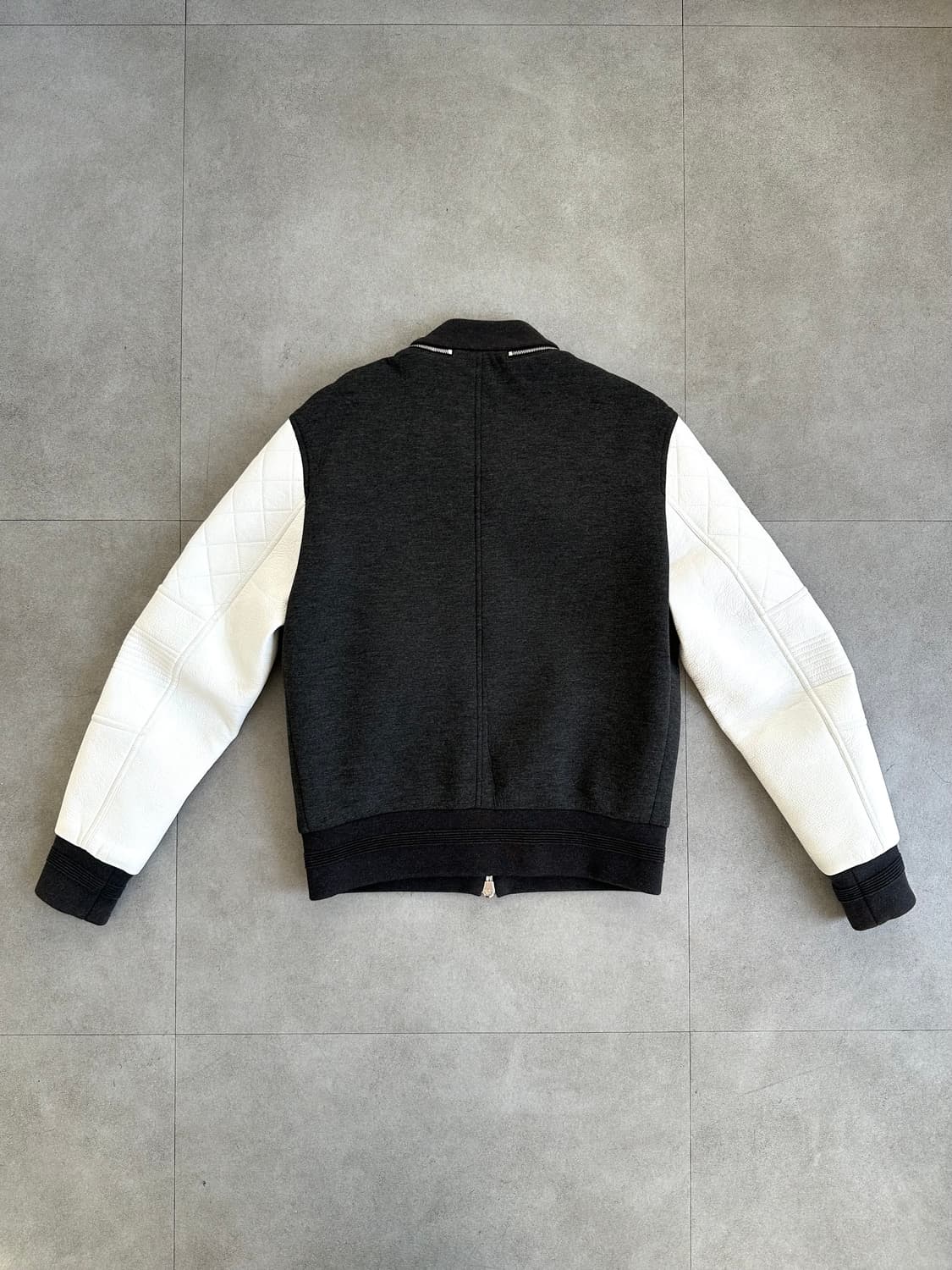 닐바렛 램스킨 레더 봄버핏 바시티 자켓 상품이미지5