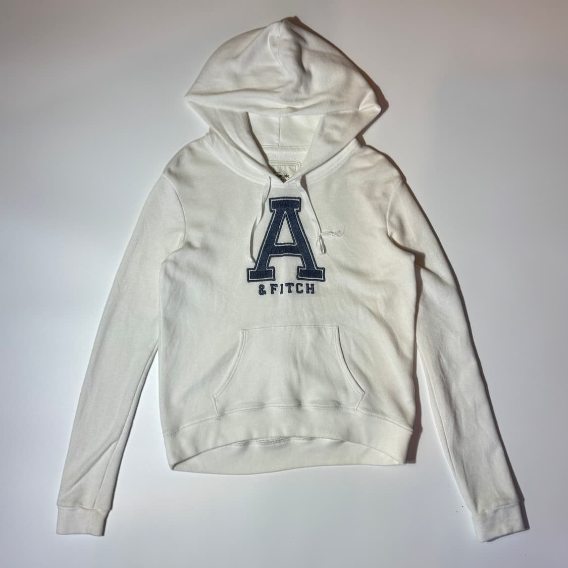 Abercrombie & Fitch 아이보리 로고 후디 상품이미지1