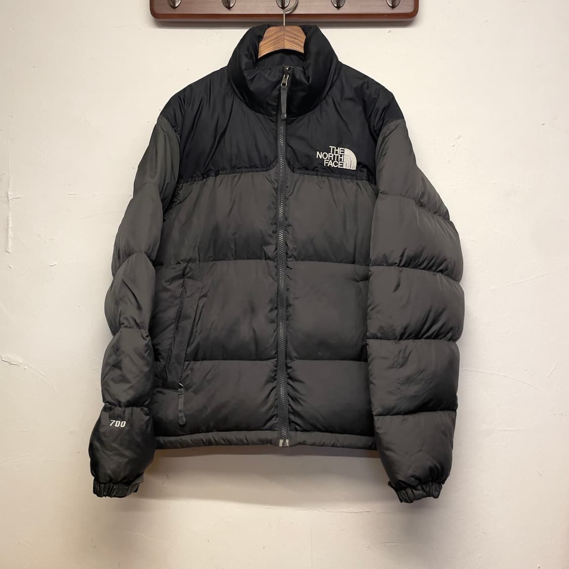 노스페이스 700필 눕시 진 그레이 구스다운 패딩   상품이미지1