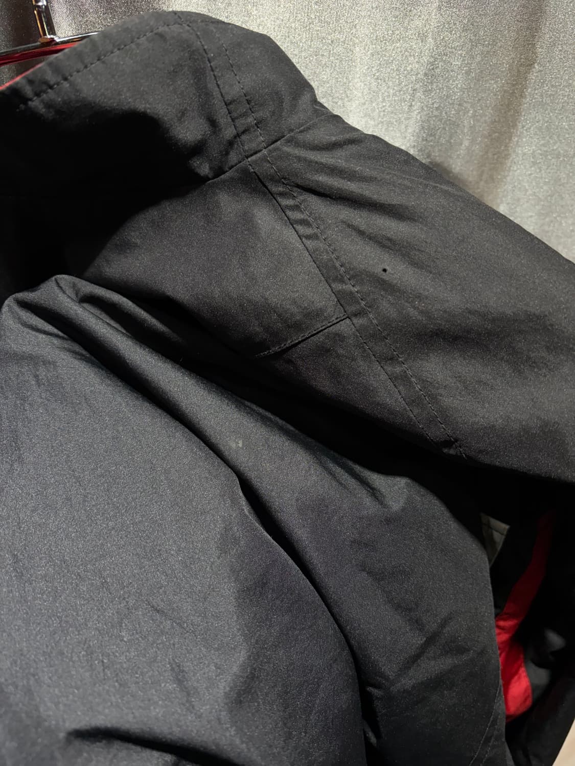 L 나이키 스우시 화이트/레드 배색 바람막이 상품이미지7