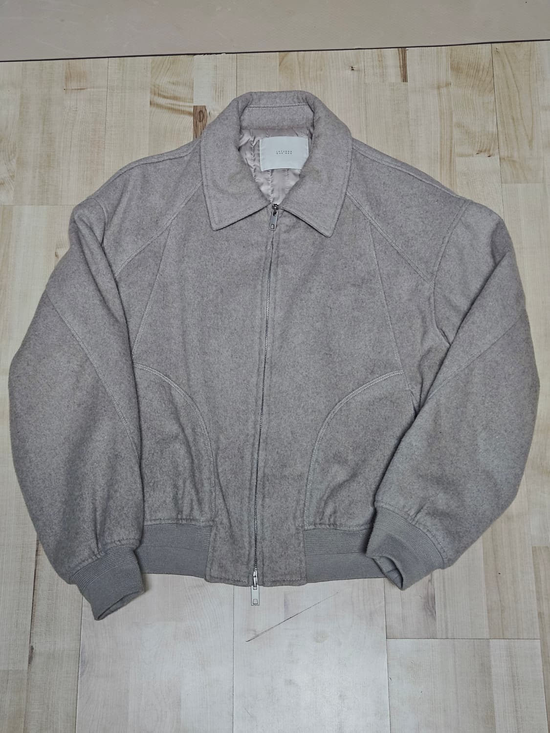 울리치 스티치 오버핏 블루종_Warm Beige 상품이미지1