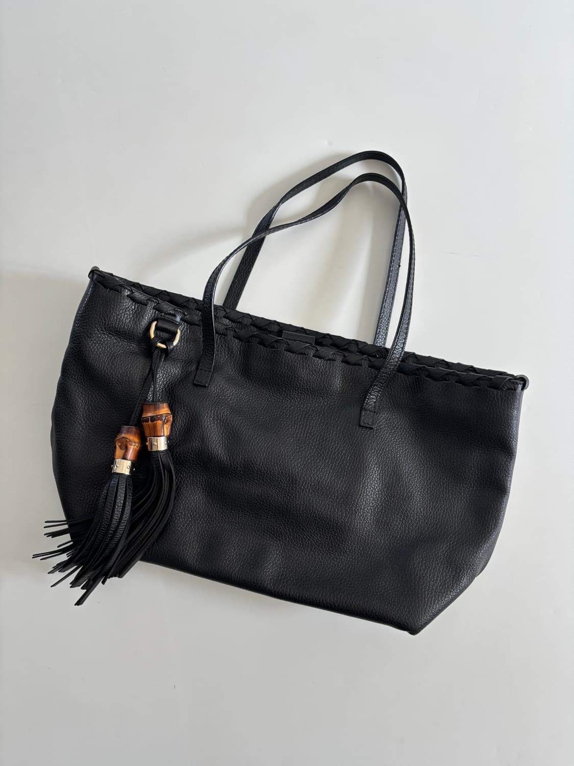 Gucci 구찌 블랙 레더 숄더백 상품이미지4