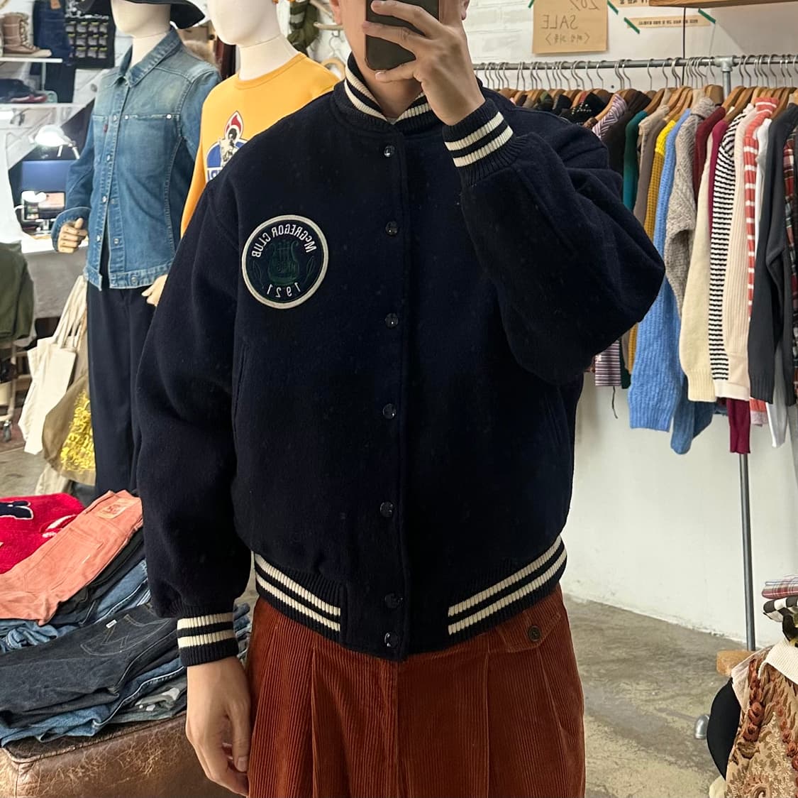 (착용컷) McGREGOR 모직 바시티 자켓 (남성용 100-103) 상품이미지3