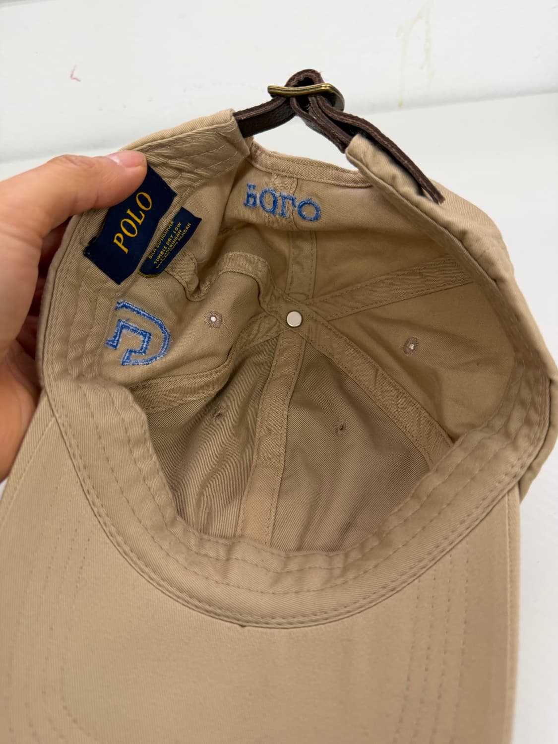 정품) 폴로랄프로렌 베이지 볼캡 모자  상품이미지5
