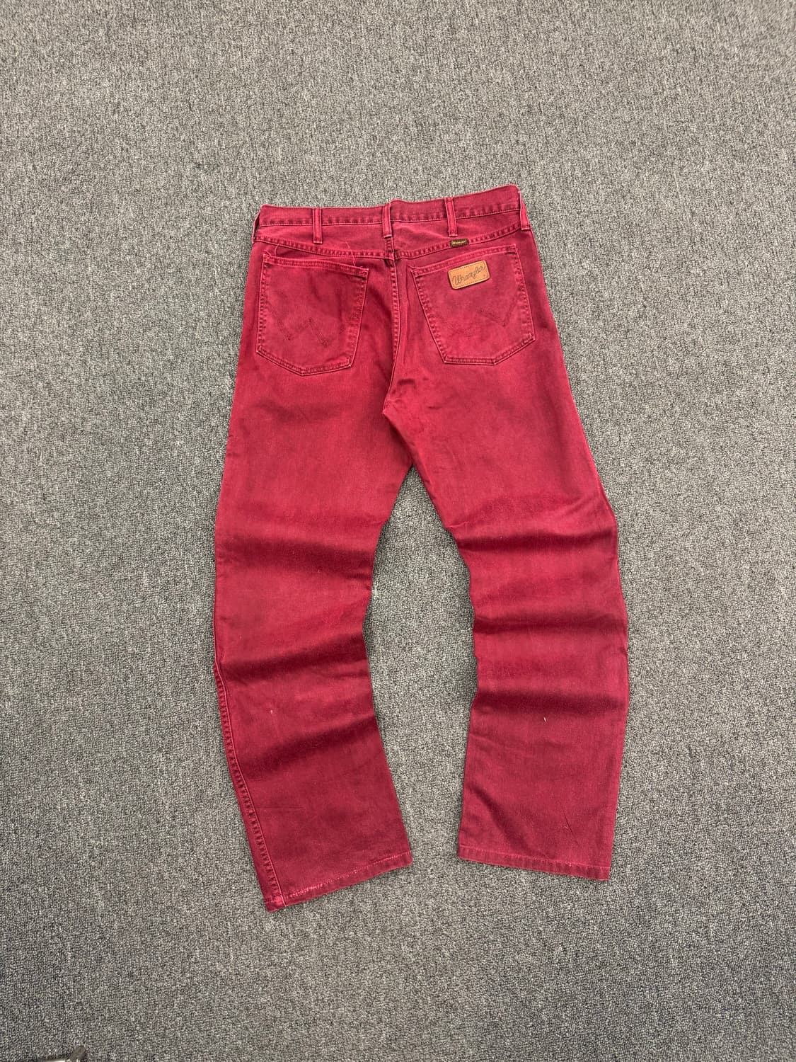 34)랭글러 빈티지 버건디 데님팬츠 상품이미지5