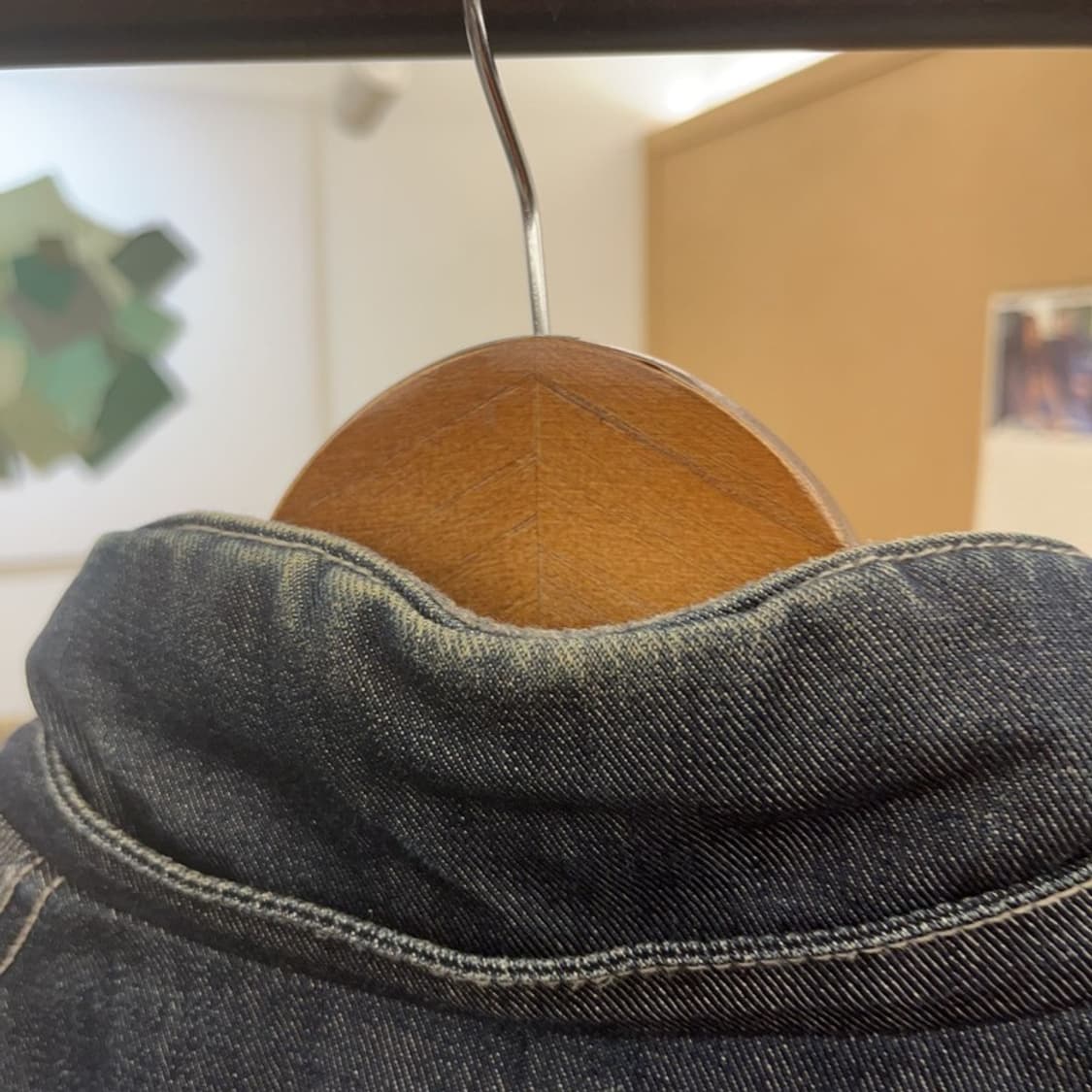 MLB 올드스쿨 레트로 스트릿 힙합 데님 패딩 자켓 95 C09664 상품이미지7