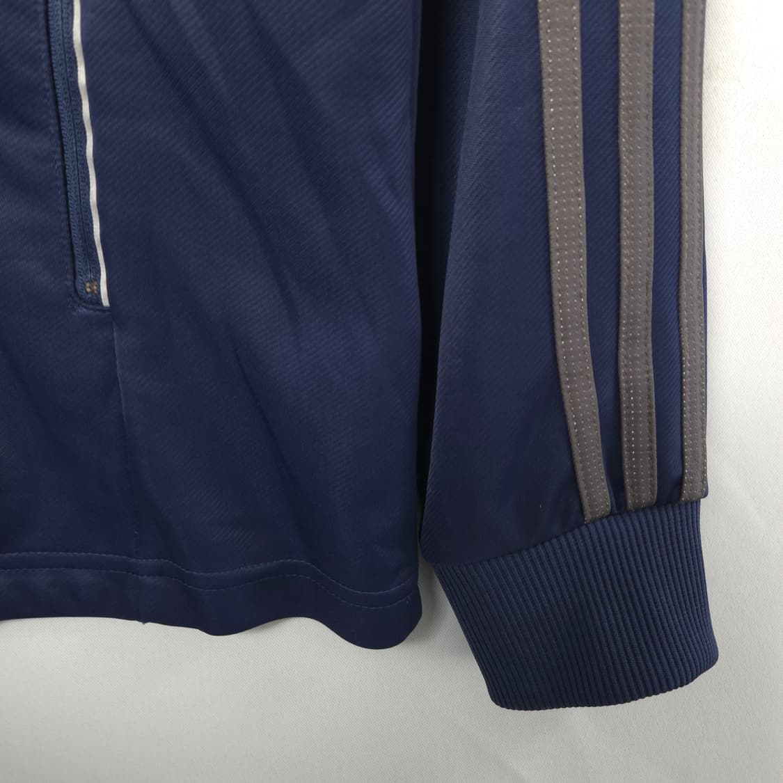 남여S-M 아디다스 네이비 배색 져지 집업 상품이미지4