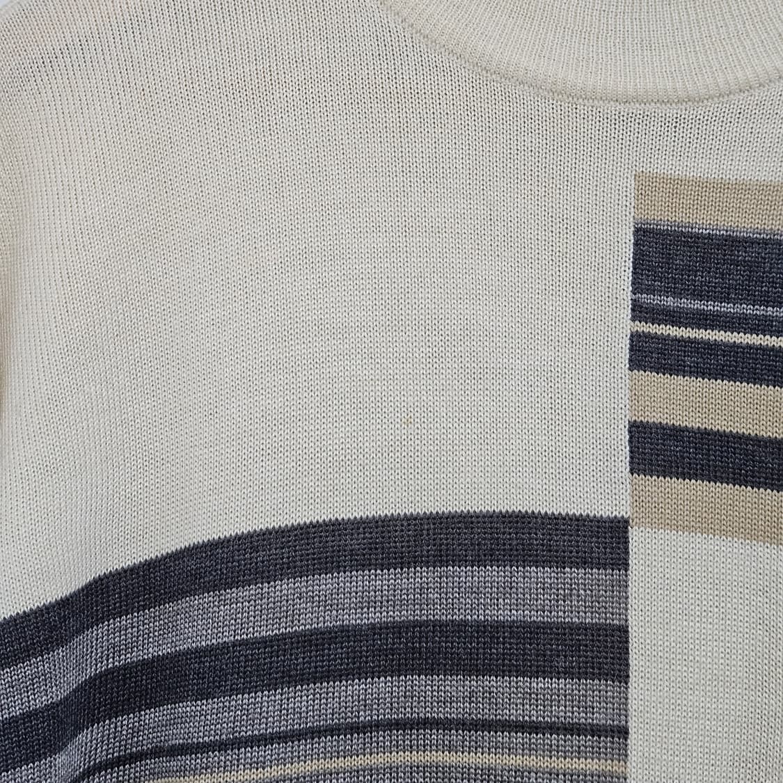 L 엠유스포츠 MU 골프 목폴라 니트 아이보리 상품이미지4