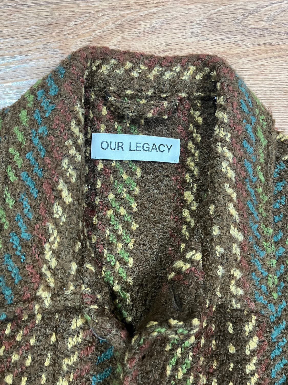 아워레가시 아카이브 박스 자켓 재즈 울 칼레이도스코프 상품이미지2