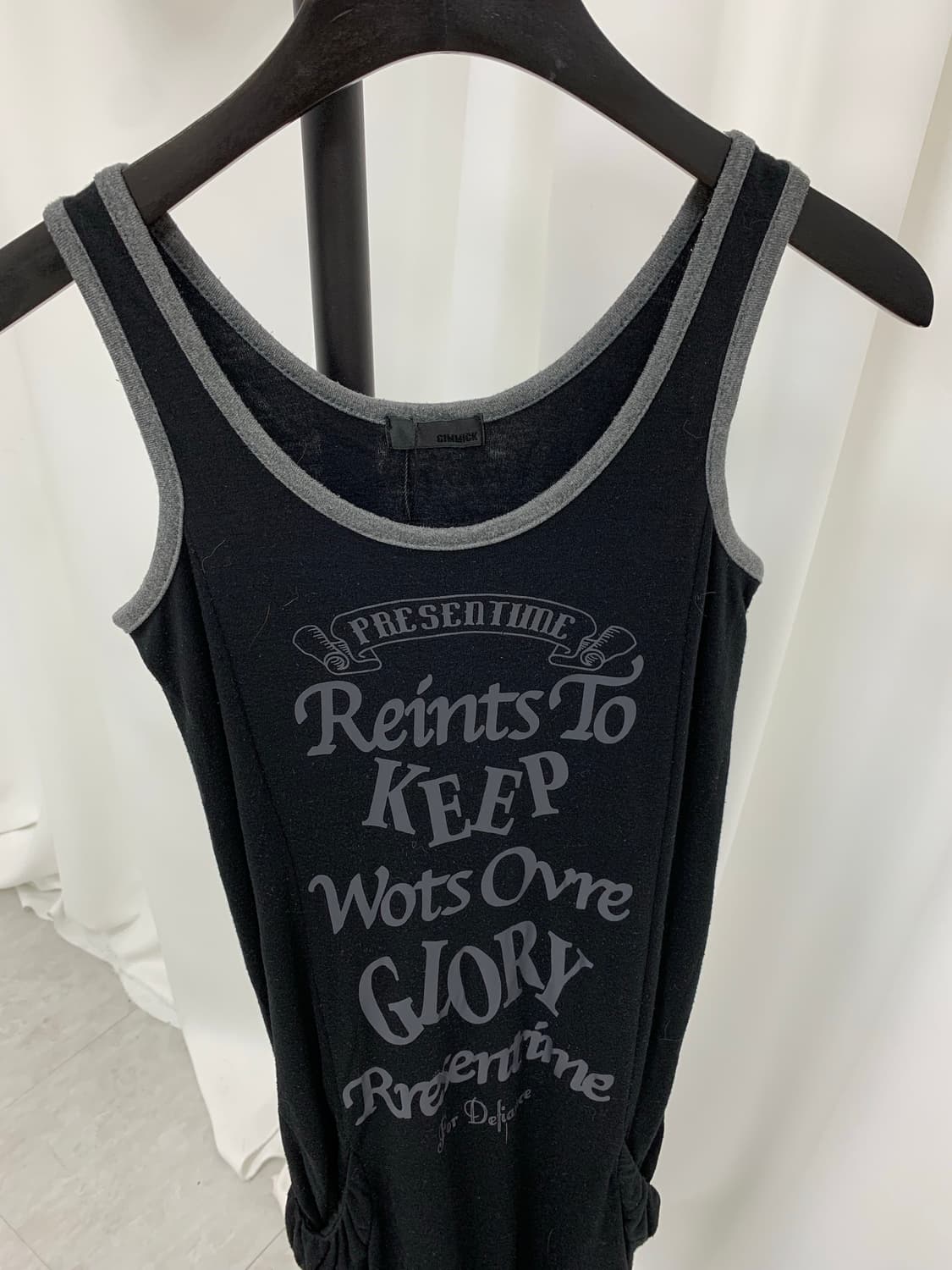 투 포켓 포인트 블랙 펑크 원피스 상품이미지4