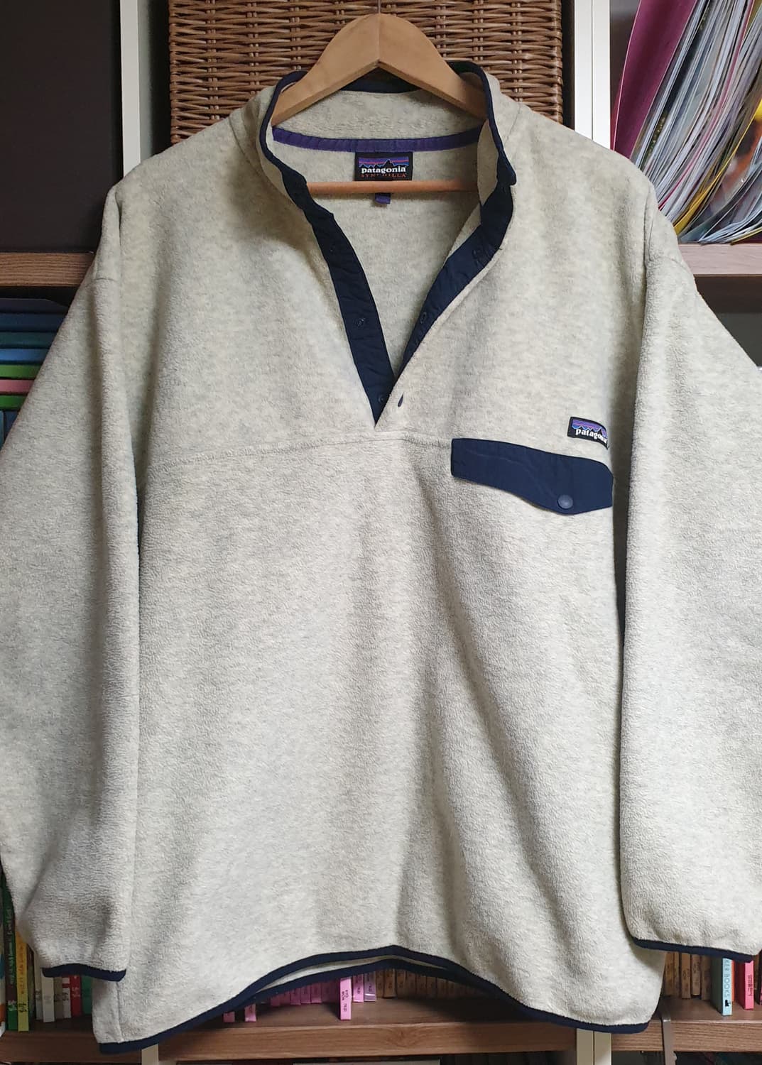 파타고니아 헤비웨이트 신칠라 스냅티 풀오버 오트밀 XL 상품이미지1