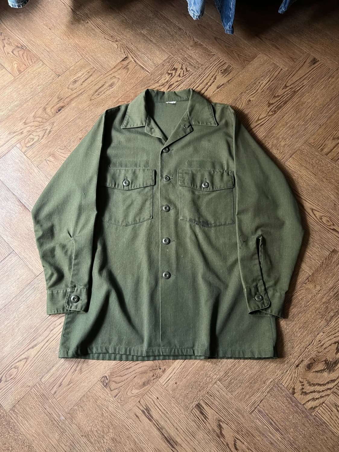 [M]80's 오리지널 U.S ARMY OG-507 셔츠 상품이미지1