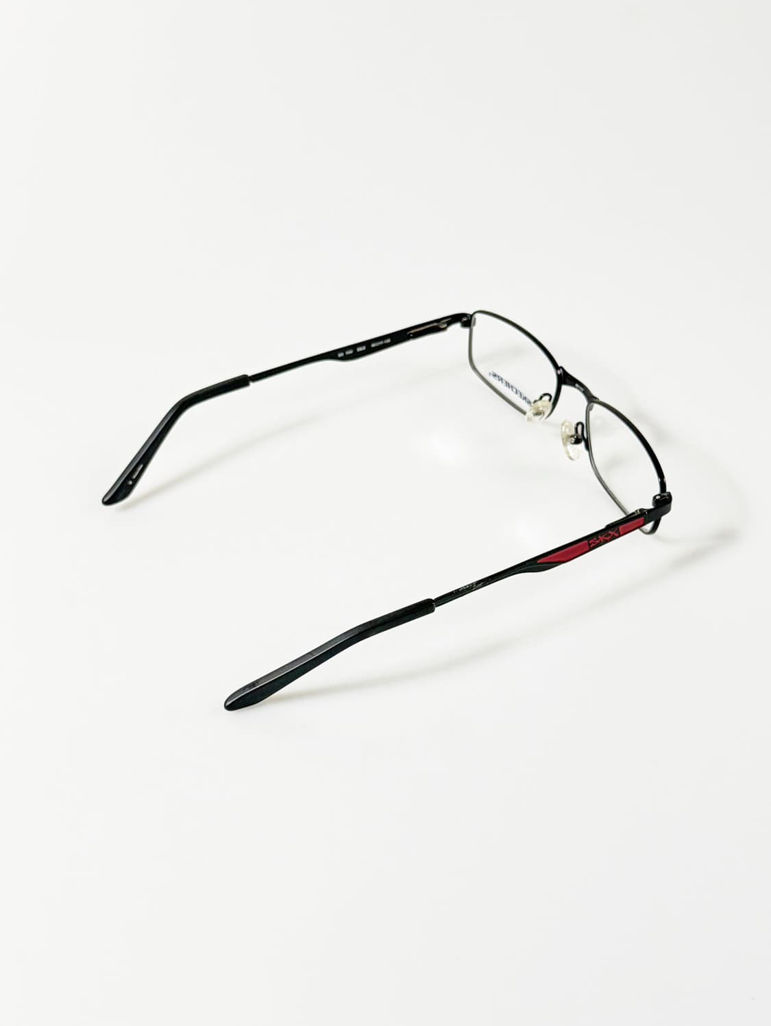 SKECHERS 블랙 슬림 스퀘어 메탈 빈티지 안경 상품이미지4