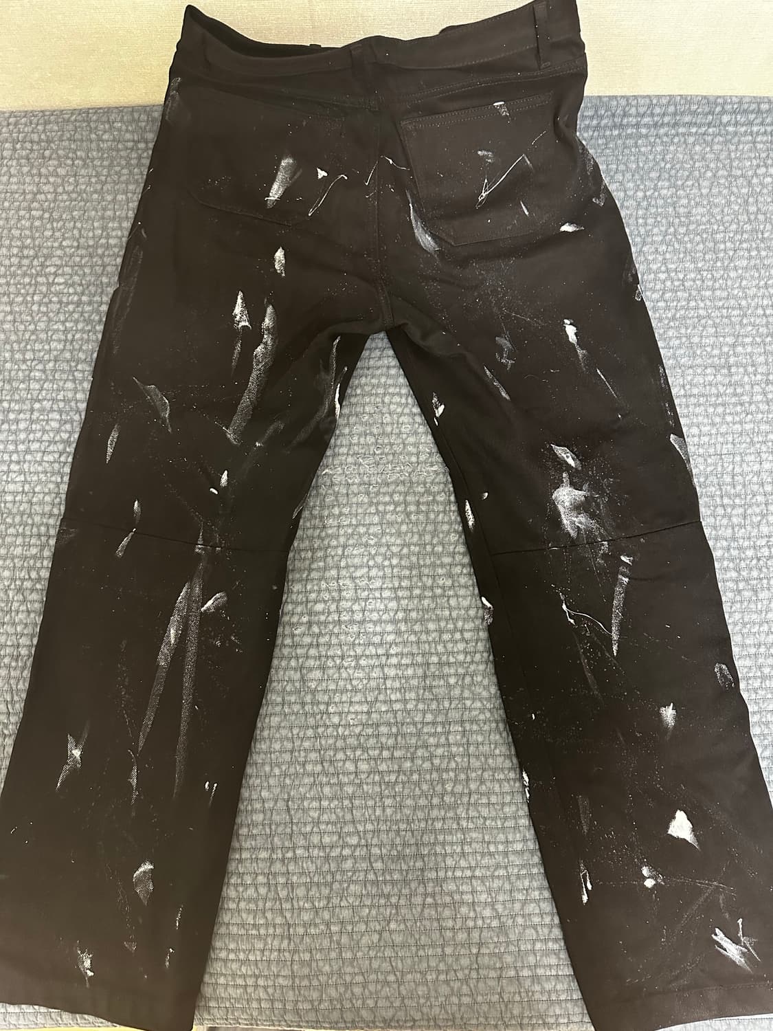 (핸드페인팅) 클라코 사이드 지퍼 와이드 데님 팬츠 상품이미지2