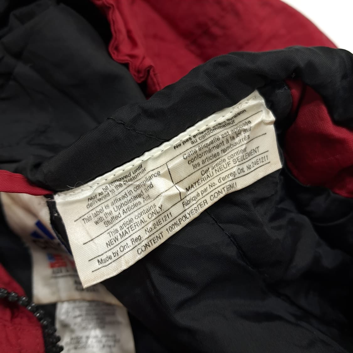 CN893 L 아디다스 레드 블랙 컬러블록 후드 자켓 점퍼 상품이미지6