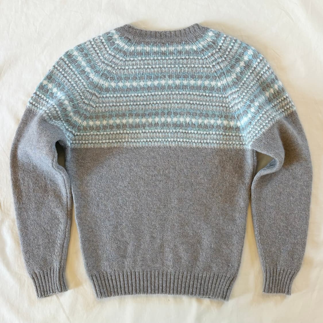 [W55] 80s 캐나다 parkhurst 셰틀랜드 울 라운드넥 니트 상품이미지6