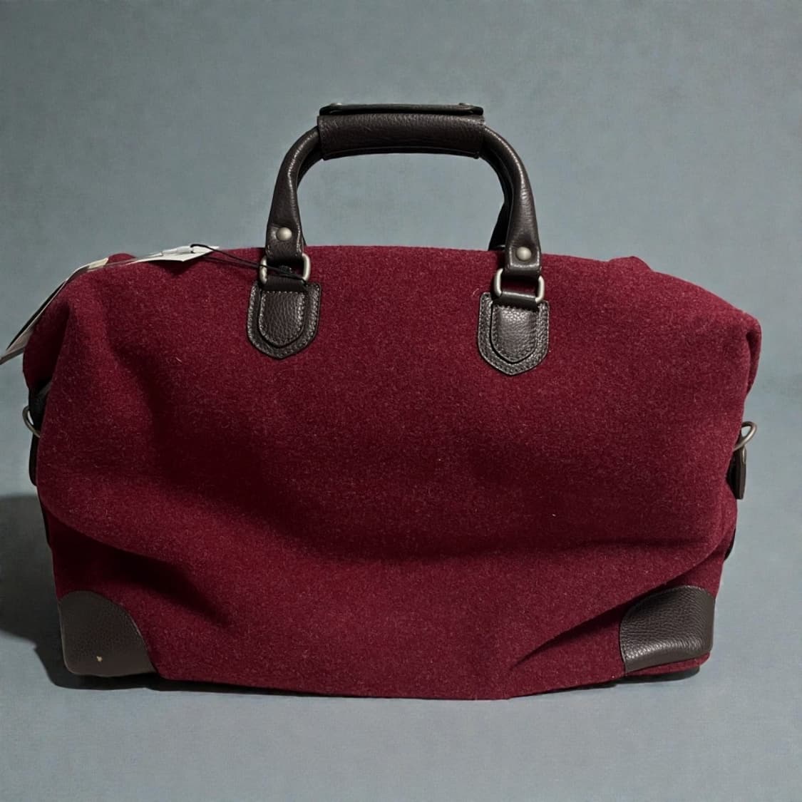 [새상품] 보그너 정품 프리미엄 울 골프 보스턴백 버건디 레드 상품이미지2