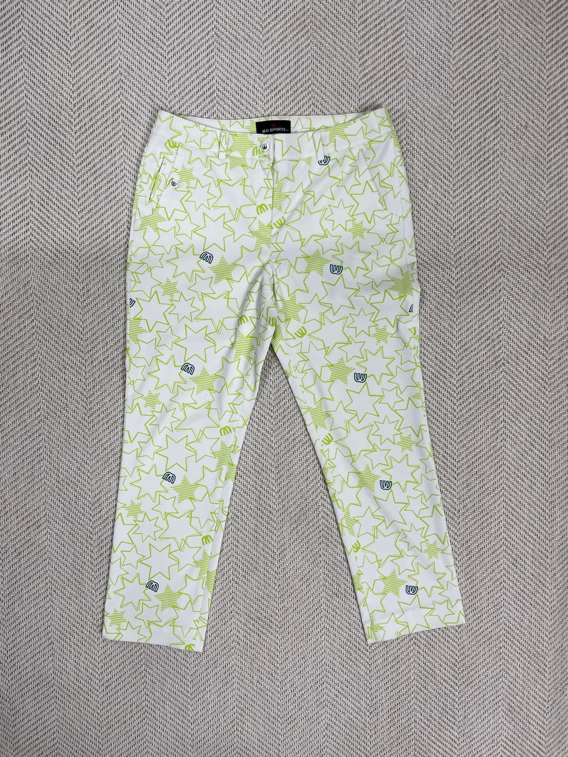 MU SPORTS 별 패턴 골프 바지 30인치 상품이미지1