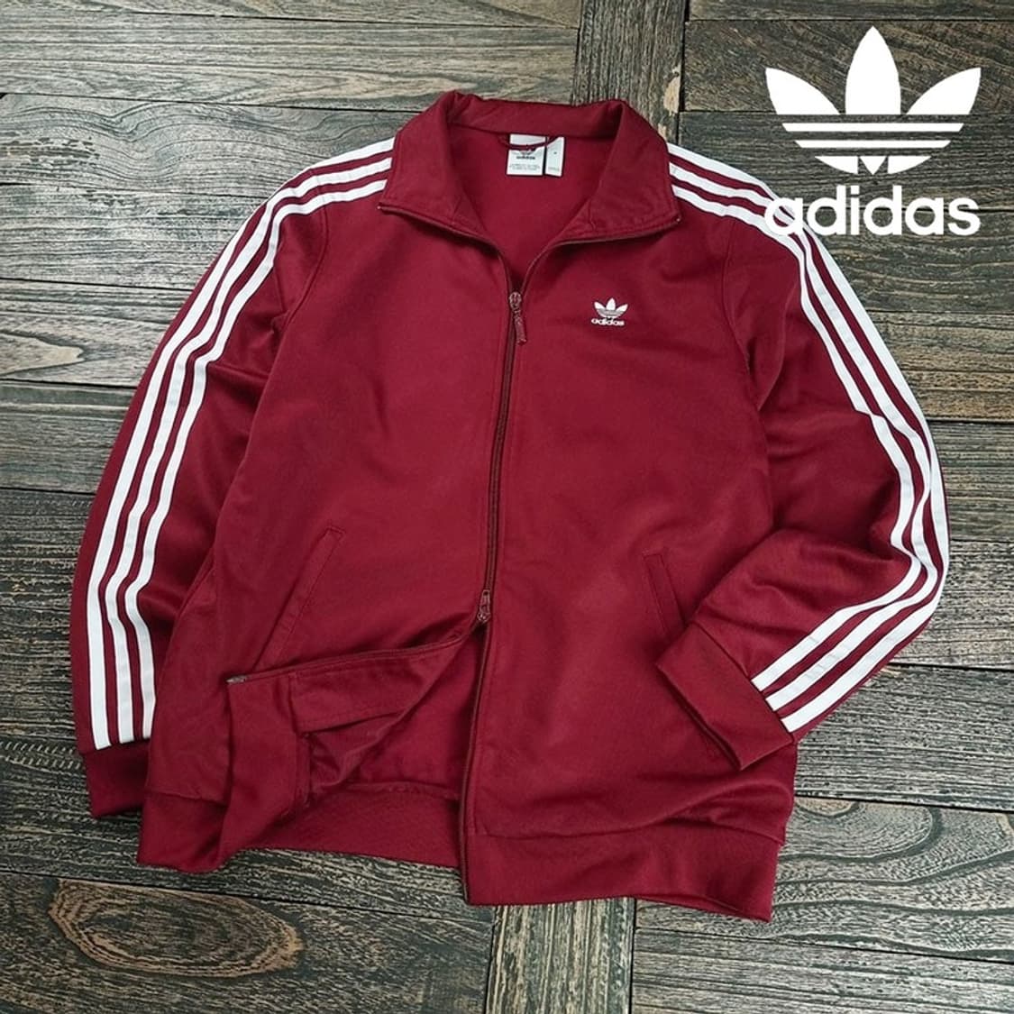 [아디다스] 베켄바우어 져지 트랙탑 집업 자켓 버건디 M19514 상품이미지1