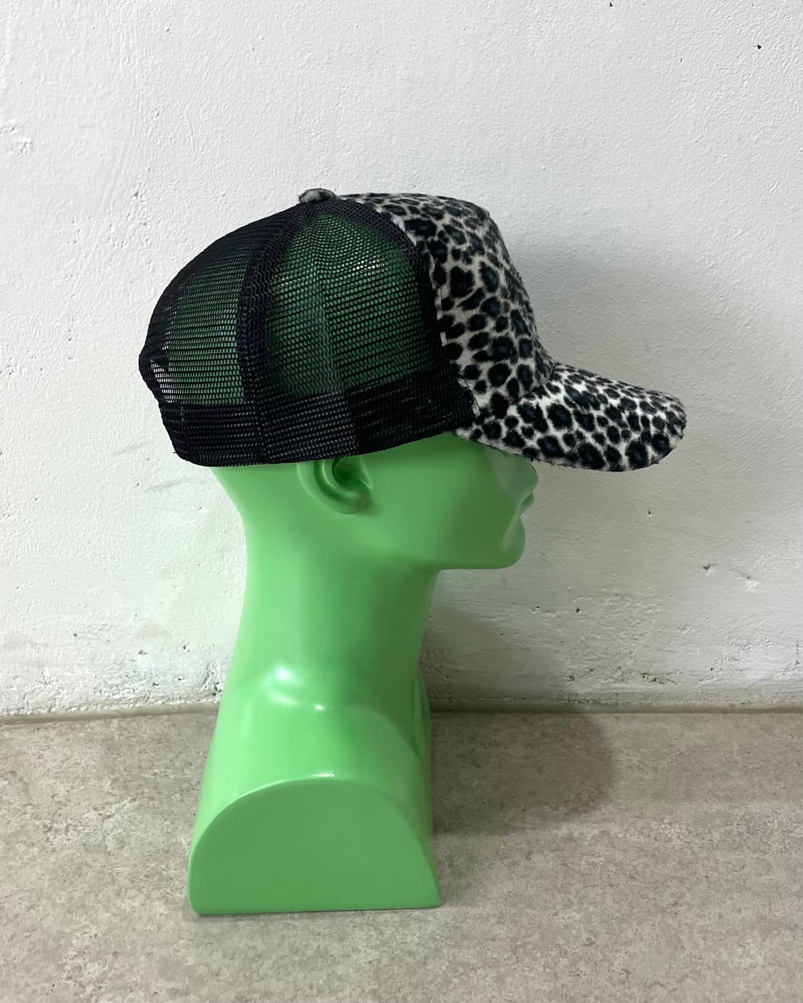 Leopard Fur Navy Cap Hat  상품이미지3