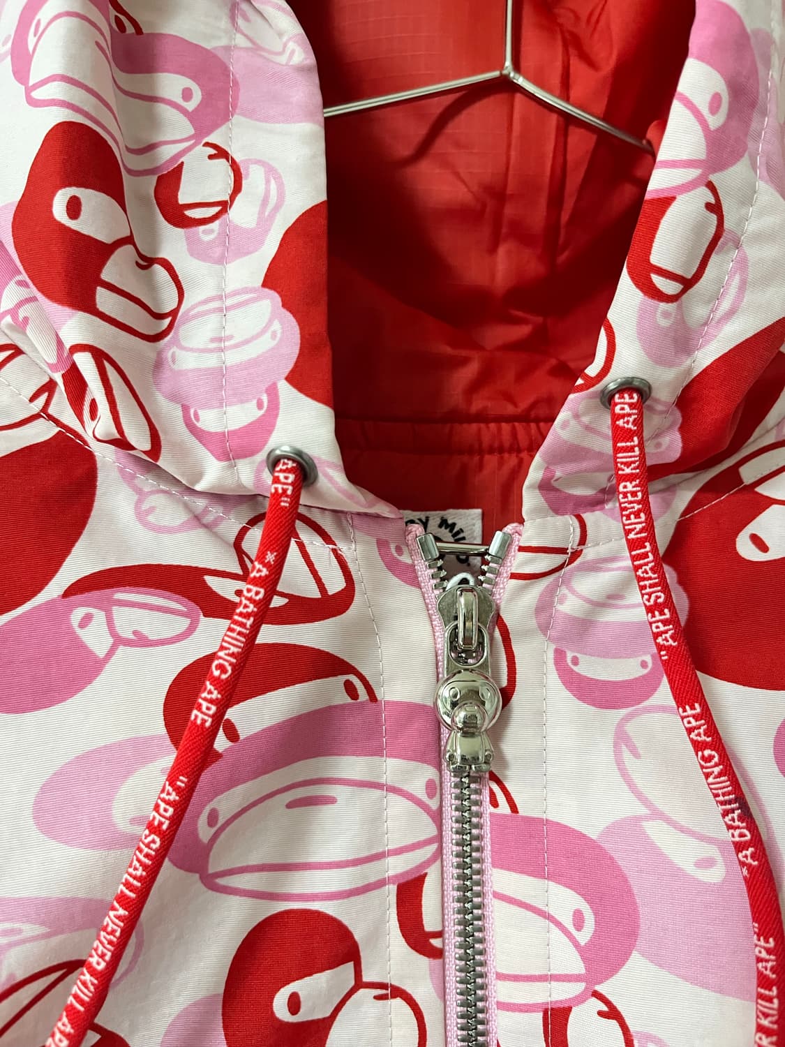 베이프 2005년도 마일로 핑크카모 패딩 상품이미지5