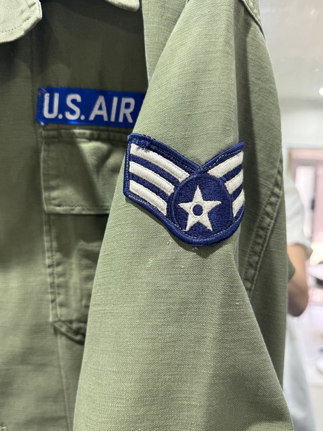 60s USAF 미공군 1세대 초기형 107셔츠 (미디움) 상품이미지4
