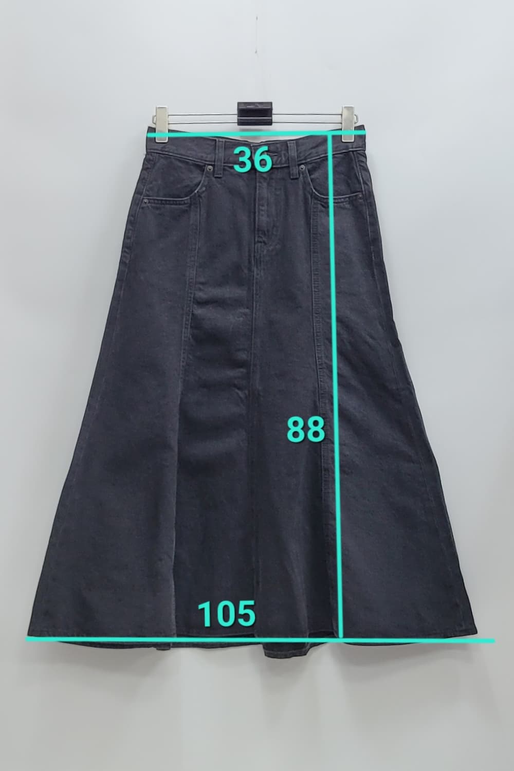 LEVI'S 리바이스 블랙진 데님 스커트 / 여 26 
 상품이미지10