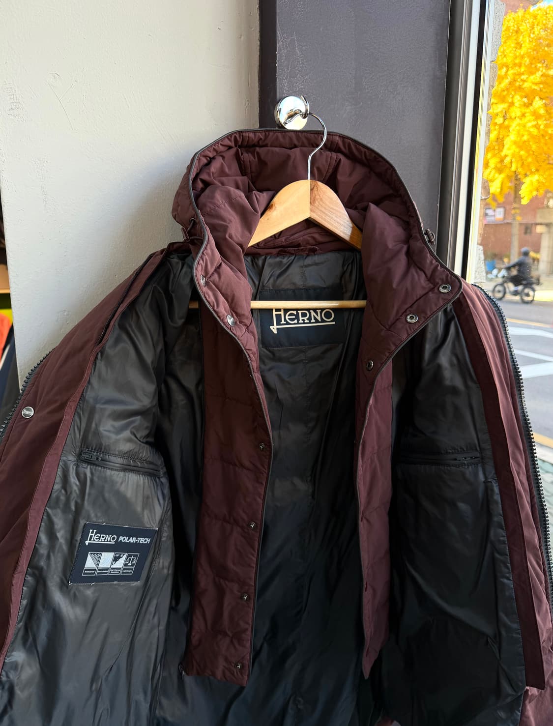 50/ 에르노 이중레이어 구스다운 후디드 패딩점퍼 상품이미지5