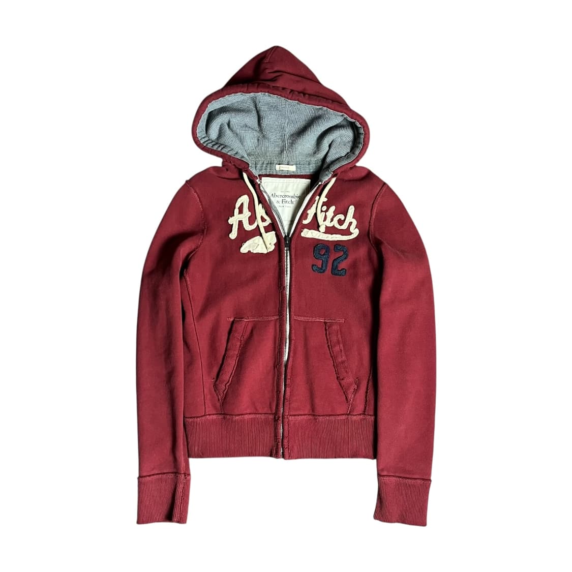 [A&F] 아베크롬비 스펠로고 헤비 후드집업 상품이미지1