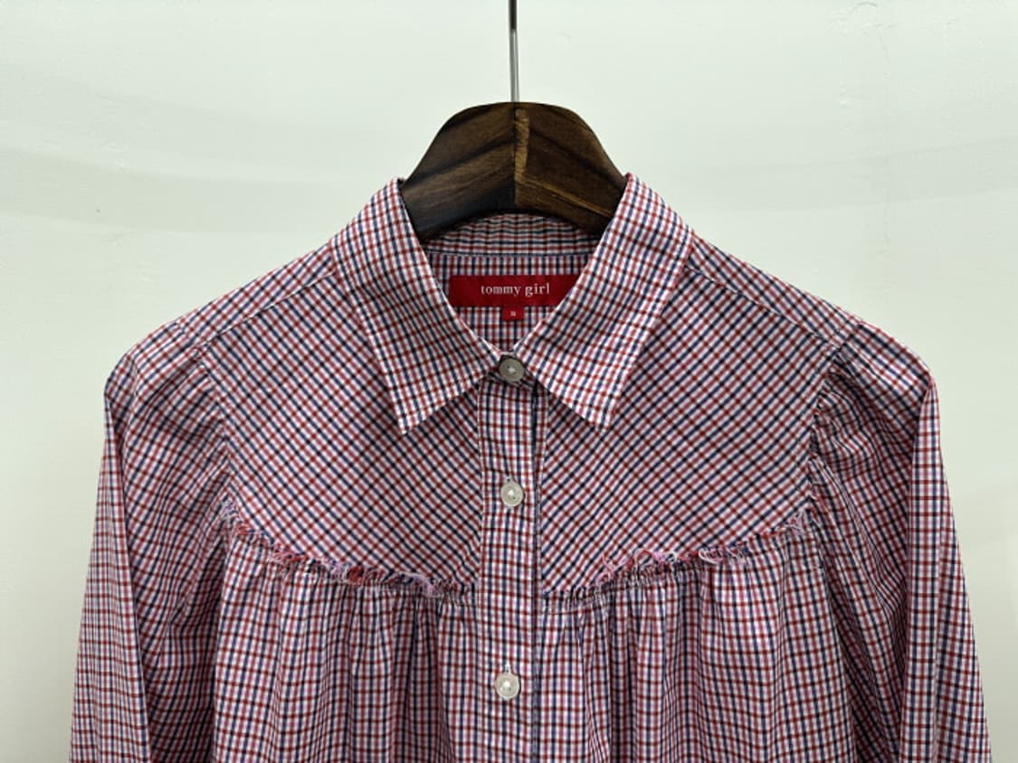 Tommy girl 셔링 컷오프 셔츠 (L) 상품이미지3