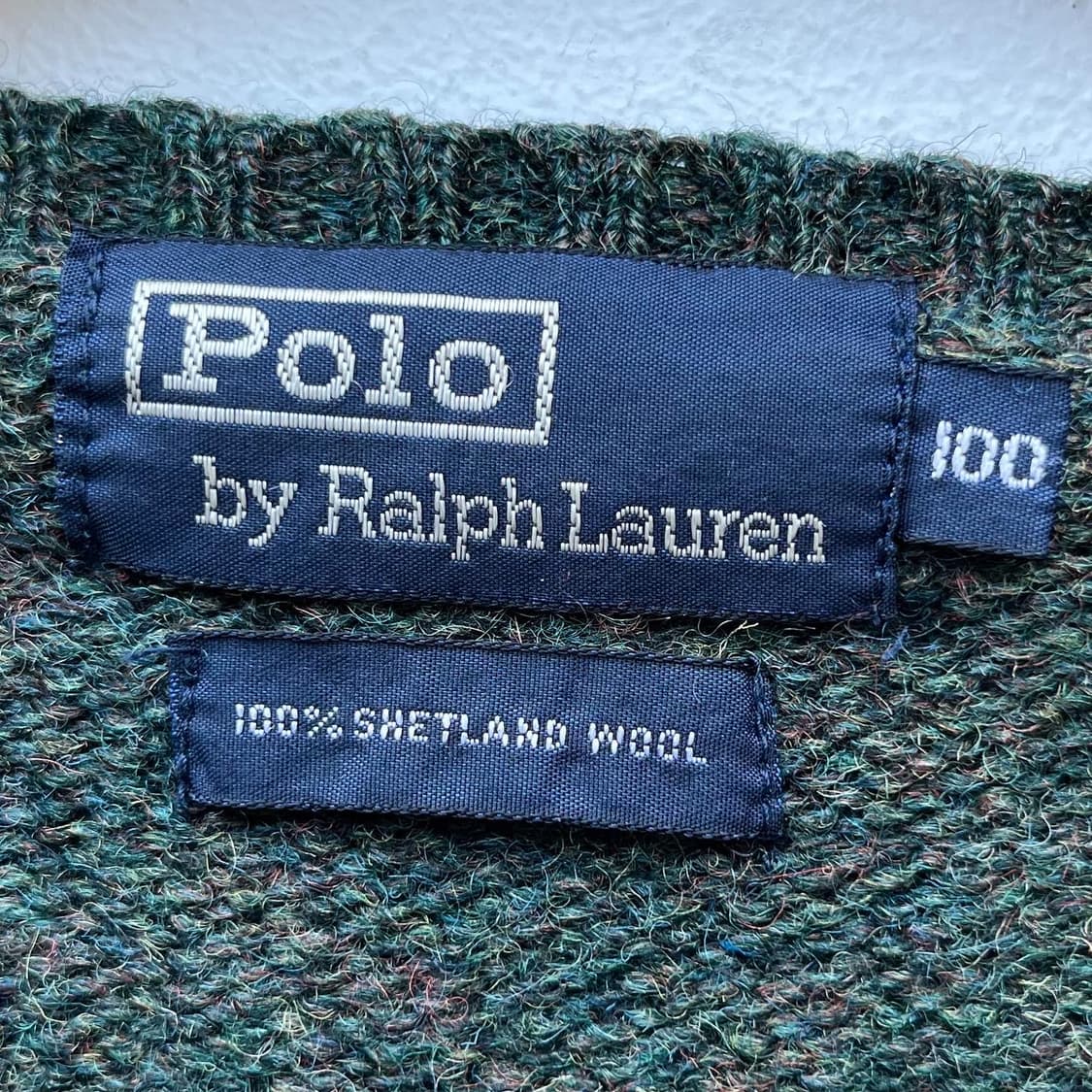 폴로 90s 기본 포니 셰틀랜드 울 니트 스웨터 상품이미지6