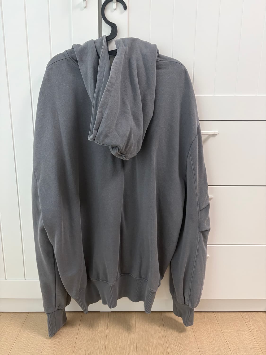 자라 차콜 그레이 후드집업 상품이미지2