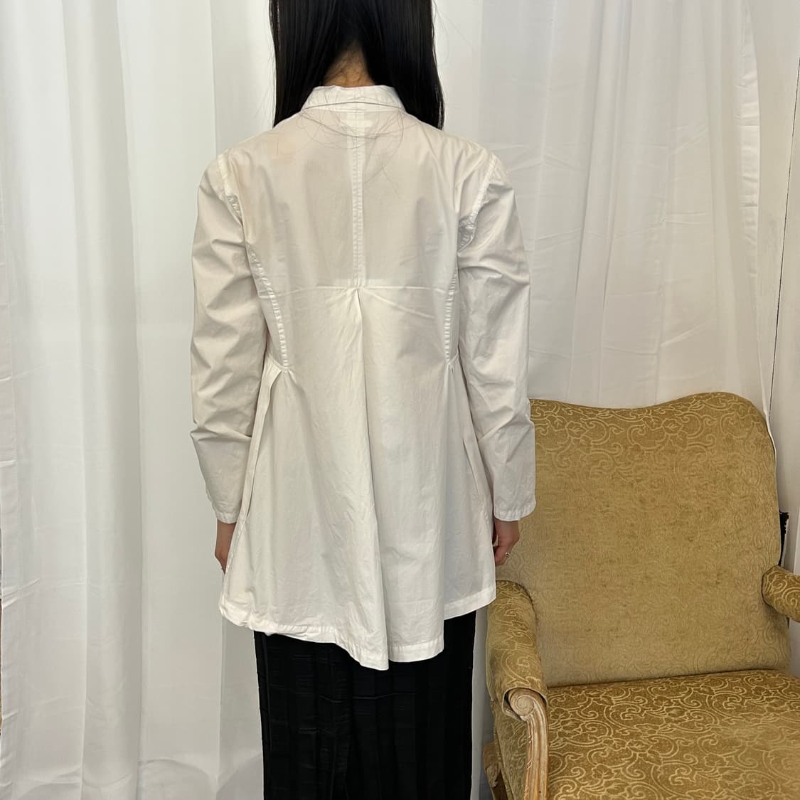 요지 야마모토 Ys 코튼 플레어 블라우스 상품이미지2