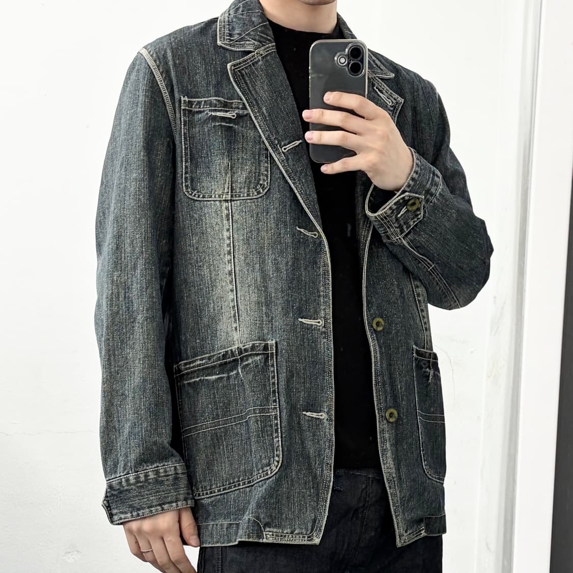 리바이스 워시드 데님 워크 블레이저 자켓 상품이미지3