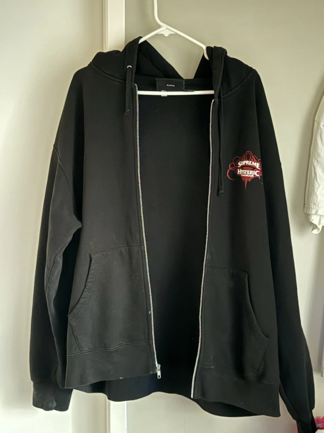 21SS 슈프림 x 히스테릭 글래머 후드 집업 블랙 XL 상품이미지2