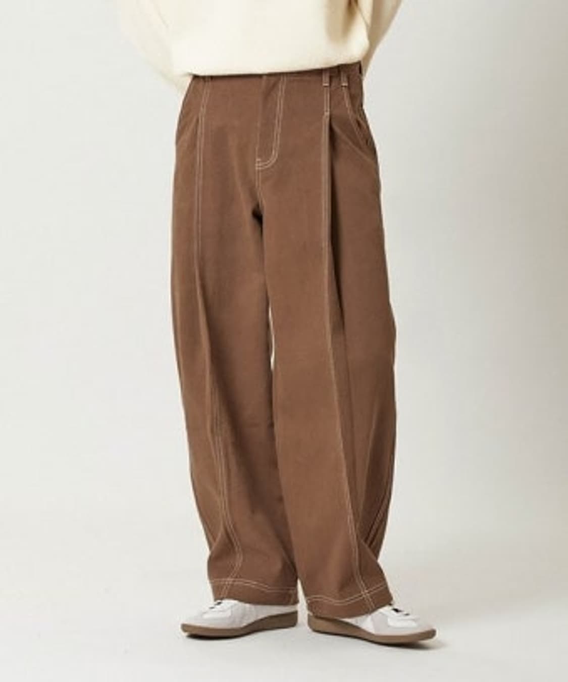 브라운 데님 팬츠 상품이미지1