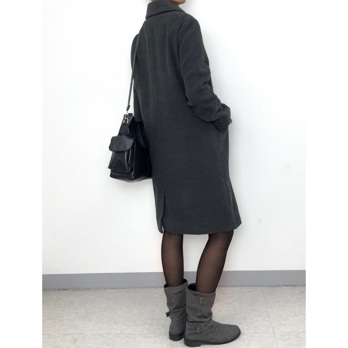 빈티지 그레이 싱글 코트 상품이미지4